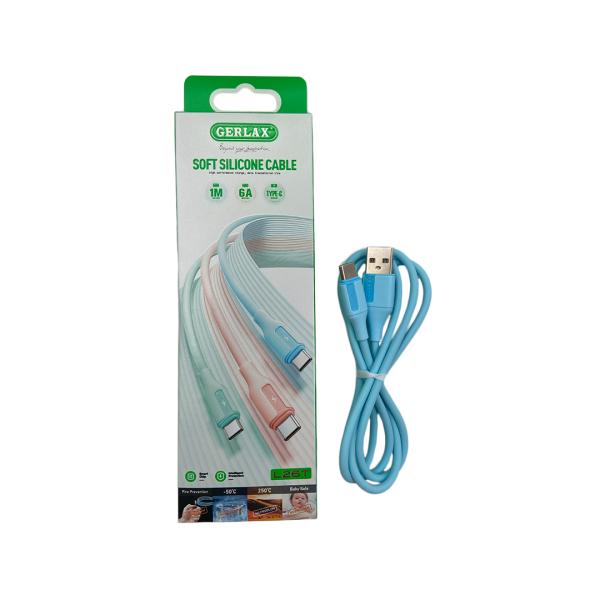 Cable Gerlax L26T USB Tipo C Turqueza 6A Imagen principal del producto