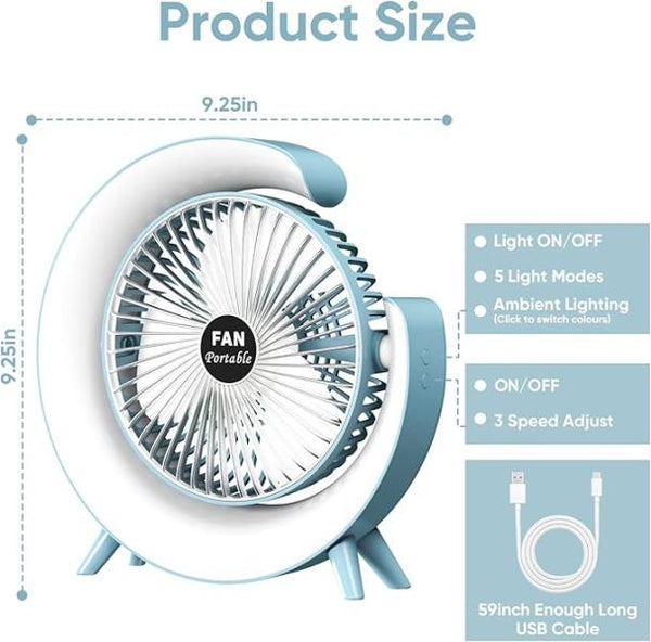 Ventilador RGB - Azul