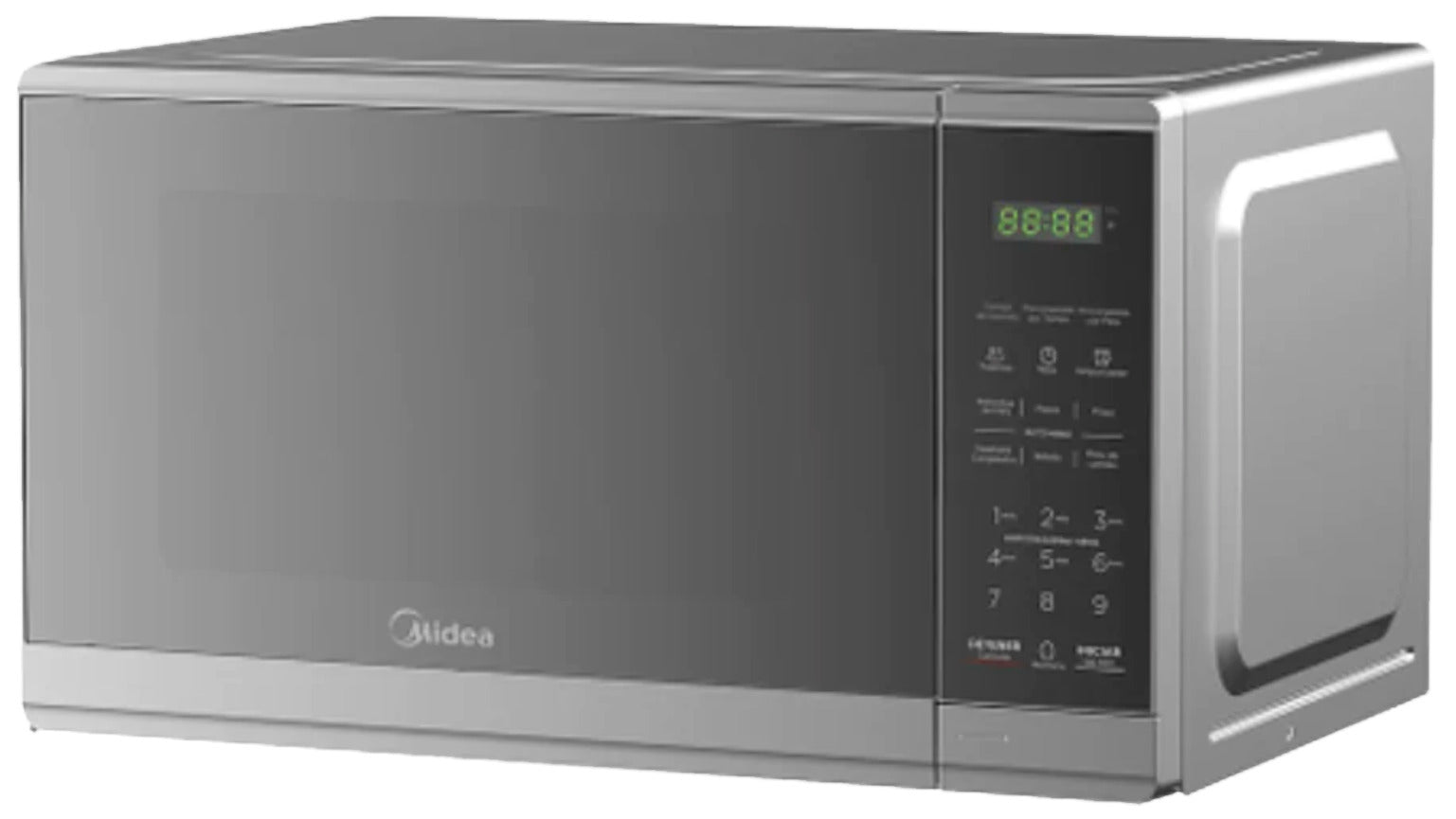 Midea Microondas 0.7Pc Puerta Espejo Acabado Gris MMDF07S2MG