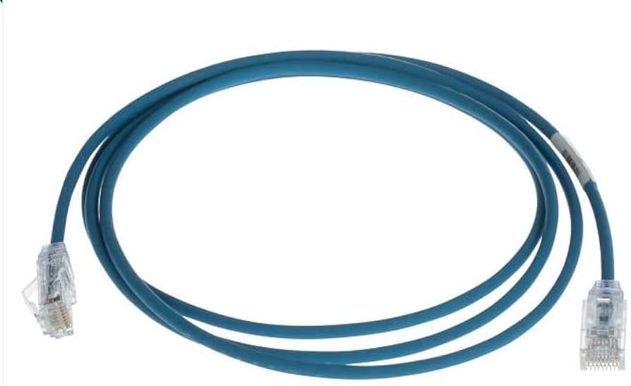 Patch Cord Panduit Cat6A UTP azul de 5 pies para red Ethernet