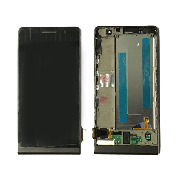Repuesto LCD PANTALLA HUAWEI ASCEND P6 U06 COMPLETA NEGRA CON MARCO