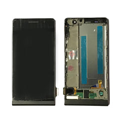 Repuesto LCD PANTALLA HUAWEI ASCEND P6 U06 COMPLETA NEGRA CON MARCO