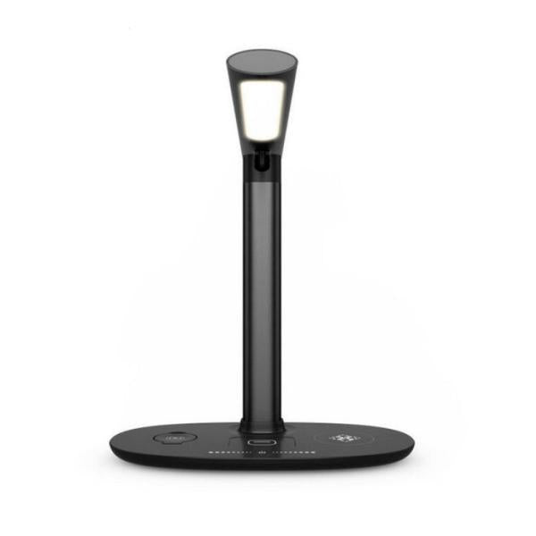 Cargador Inalambrico y Lampara Escritorio WY-02 - Negro
