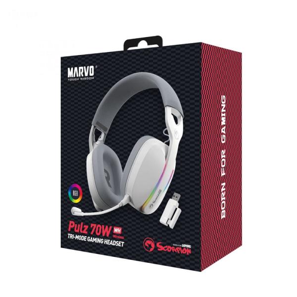 Audifono Linea Scorpion HG9086W Marvo - Blanco