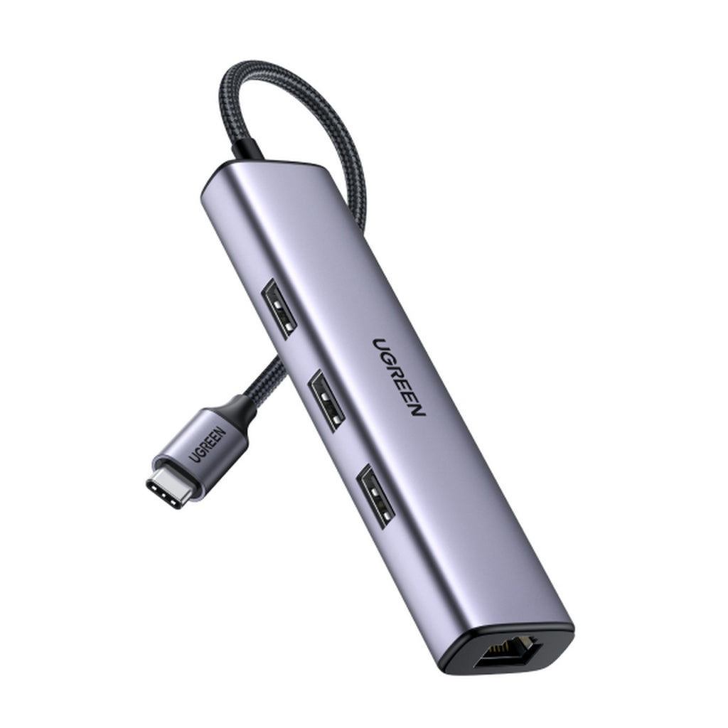 Hub UGREEN 60600 USB-C a 3X USB 3.0 + RJ45 gigabit