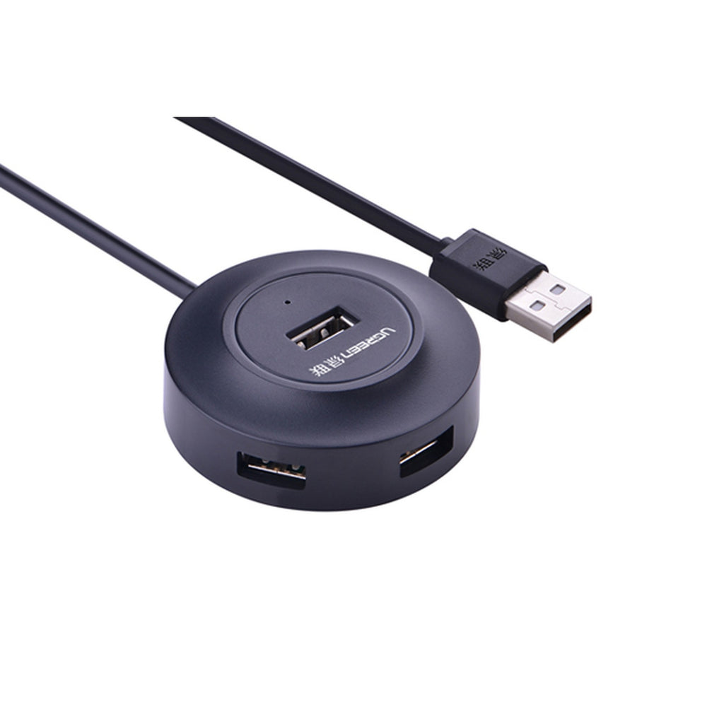 Hub UGREEN 20277 USB 2.0 de 4 puertos con alimentación micro USB
