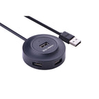 Hub UGREEN 20277 USB 2.0 de 4 puertos con alimentación micro USB
