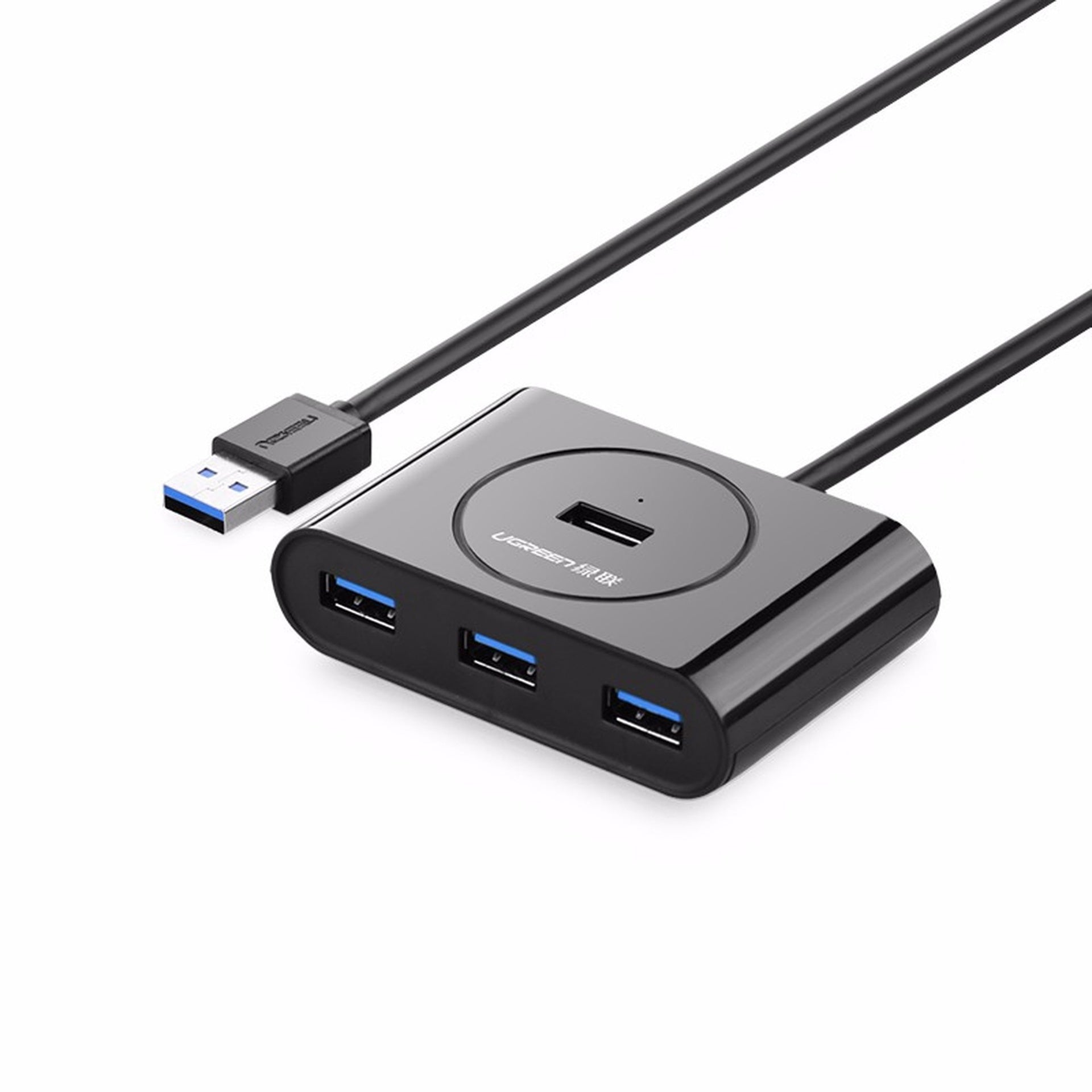 Hub Ugreen 20291 USB 3.0 de 4 Puertos con Alimentación USB-C Gris