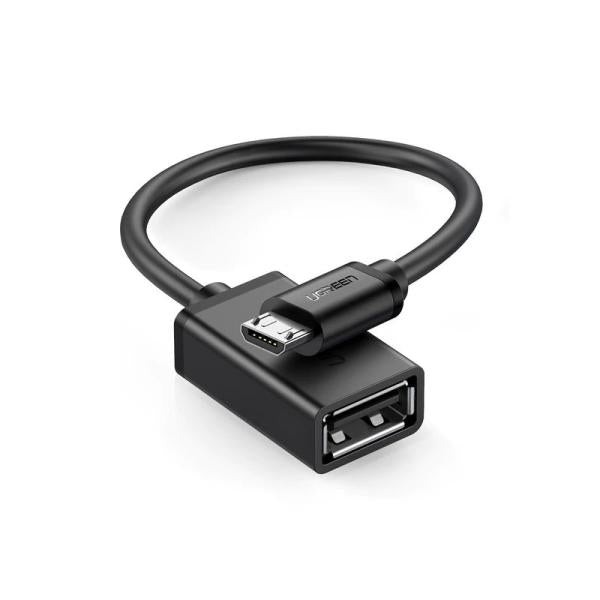 Adaptador OTG UGREEN Micro USB a USB 2.0 Hembra 10cm - 10396
