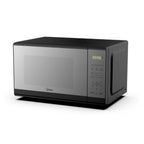 Midea microondas 0.7Pc puerta acabado espejo gabinete negro MMDF07S2MB