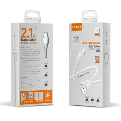 Cable USB Tipo C LS541 Ldnio - Blanco