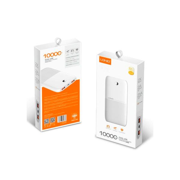 Bateria de Emergencia PR1009 10.000mah Ldnio - Blanco