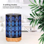 Difusor Aroma Humidificador - Negro con Madera