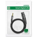 Cable 3.5mm a Xlr Hembra 3.5mm AV182 20244 Ugreen - 2M Negro