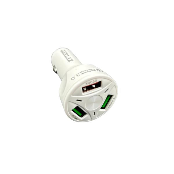 Cargador Cubo Carro GC-06 Gerlax - Blanco Micro B