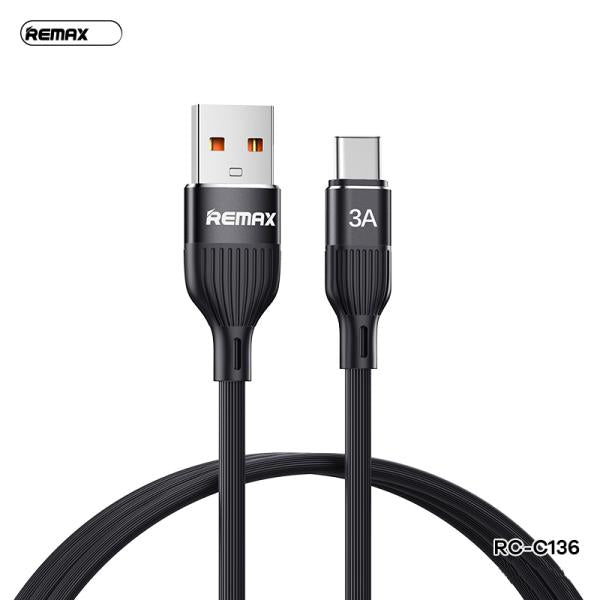 Remax Cable Usb Tipo C Rc-C136 Alyoncai Azul - Carga Rápida y Datos
