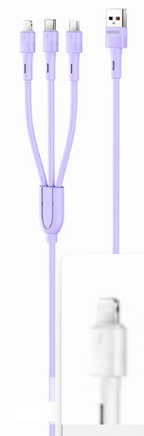 Remax Cable Multiplataforma Rc-C120 Kerella Azul - Carga Universal