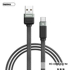 Remax Cable Usb C Rc-C086 Serie Ruiliang Carga Rapida Negro