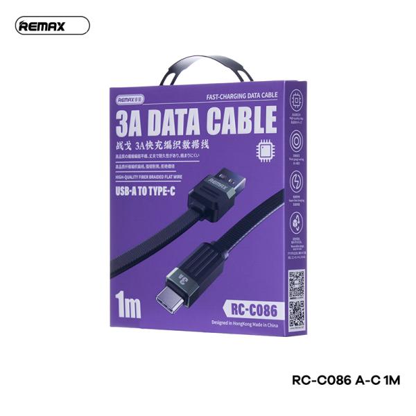 Cable USB Tipo C-c RC-C086 Serie Ruiliang Remax - Negro