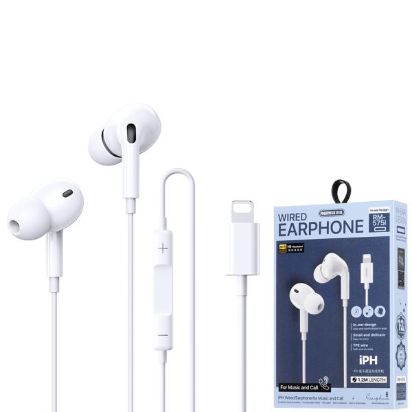 Audifonos Remax RM-575 Blanco Manos Libres 3.5mm