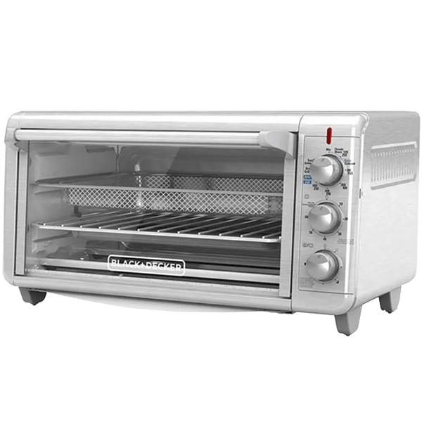 Black + Decker Horno Freidora Aire 8 Rebanadas Inox TO3265XSS-LA
