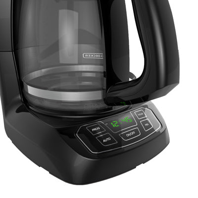 Black + Decker Cafetera Digital 12 Tazas Negra CM1105B