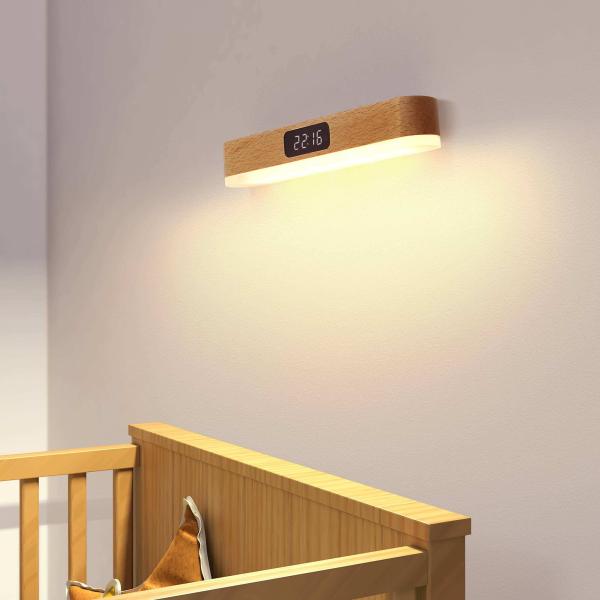Lampara con Reloj NO-HB040 - Madera