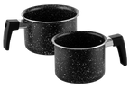 Westinghouse set de 2 ollas para leche marmol negro 12cm WCCS000902AMBB