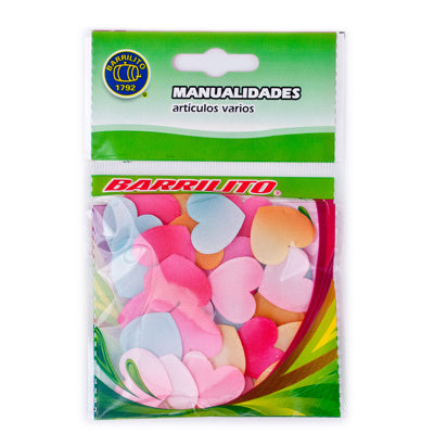 Barrilito Corazones Satin 45 X 20 Mm AA075 20 Piezas