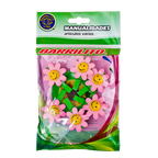 Barrilito Clip De Madera Flores Rosas Wclp10p 6 Piezas