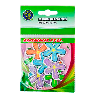 Calcomania Barrilito madera flores 10 Pza WS005 Imagen secundaria del producto