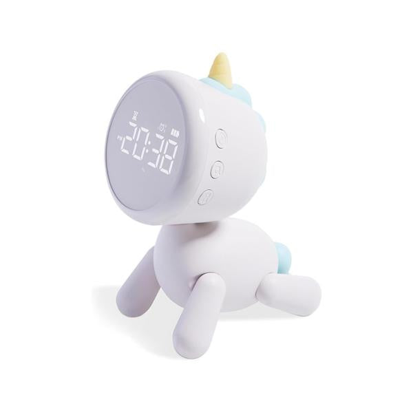 Reloj despertador digital unicornio