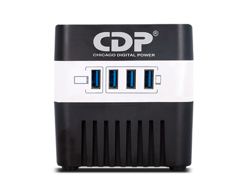 CDP Regulador 120V 500VA/250W AVR 4 Nema 4 USB RU-AVR604