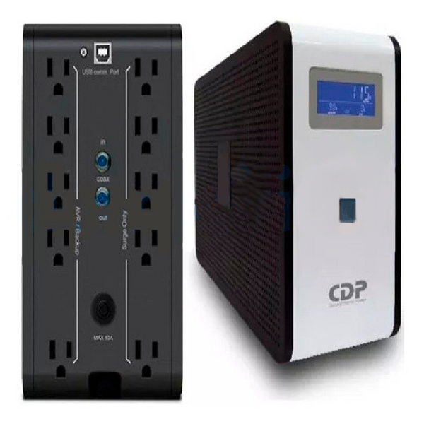 CDP UPS Regulador LCD 1000VA/500W 6 Salidas R-Smart 1010
