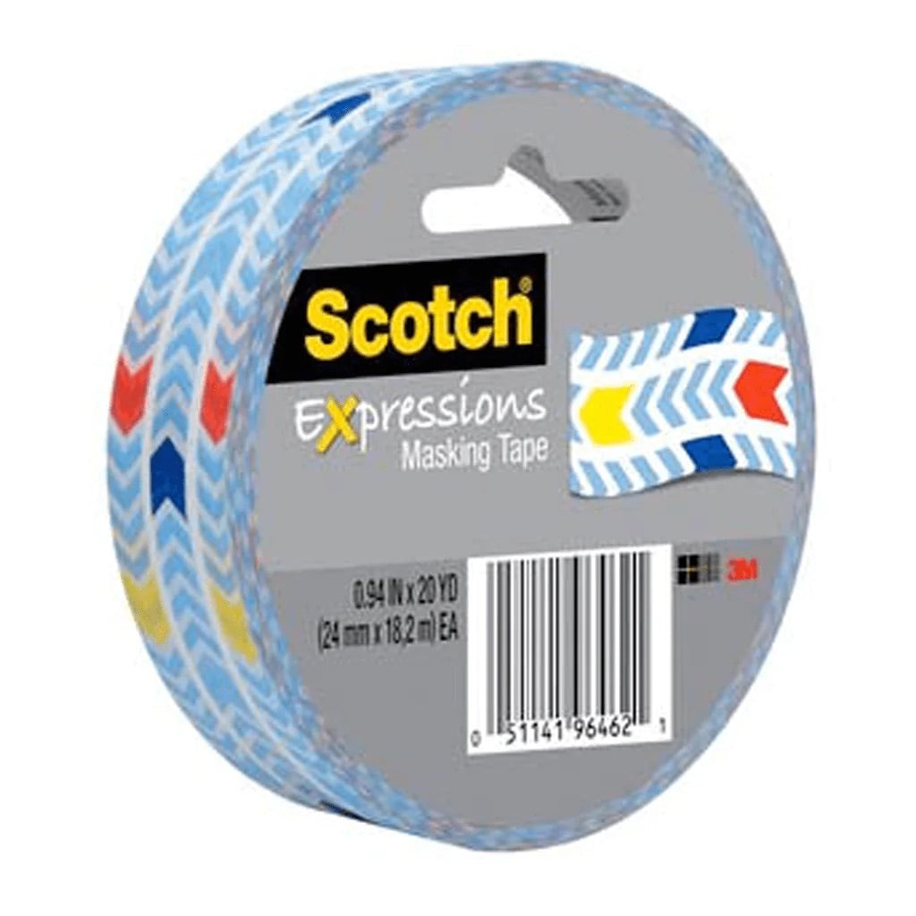 3M Masking Expressions Flechas Colores Cinta 24MM X 18 8M
