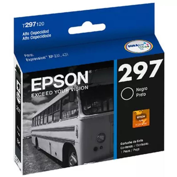 Epson Cartucho T297120-AL Negro Alta Capacidad XP-231, 431