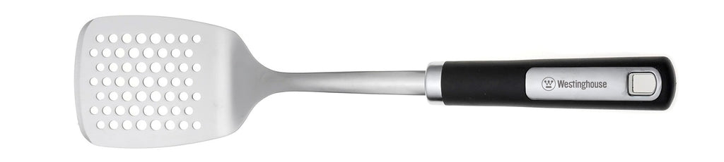 Westinghouse Espatula Ranurada Acero Inox Mango Negro WCKT0081005