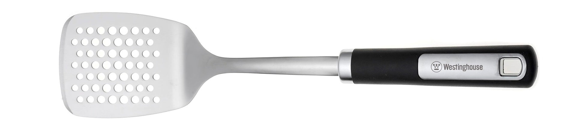 Westinghouse Espatula Ranurada Acero Inox Mango Negro WCKT0081005