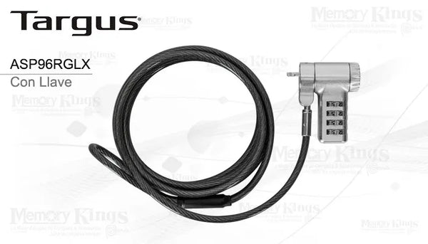 Targus Candado Deffcon Ultimate Universal Combinacion Reseteable - ASP96RGLX