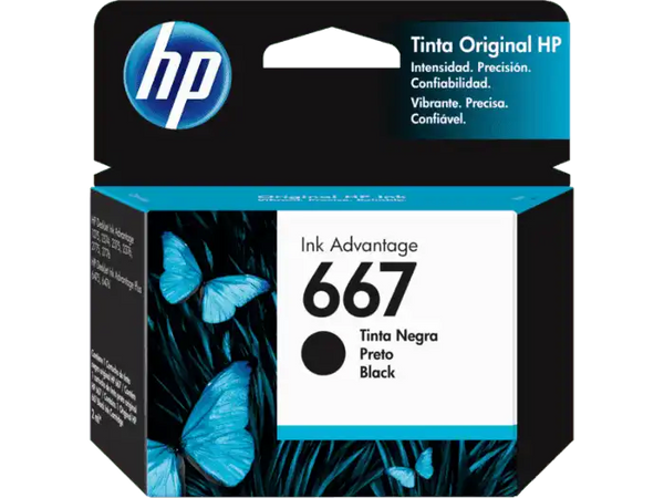 HP Cartucho Tinta Negra 667 3YM79AL