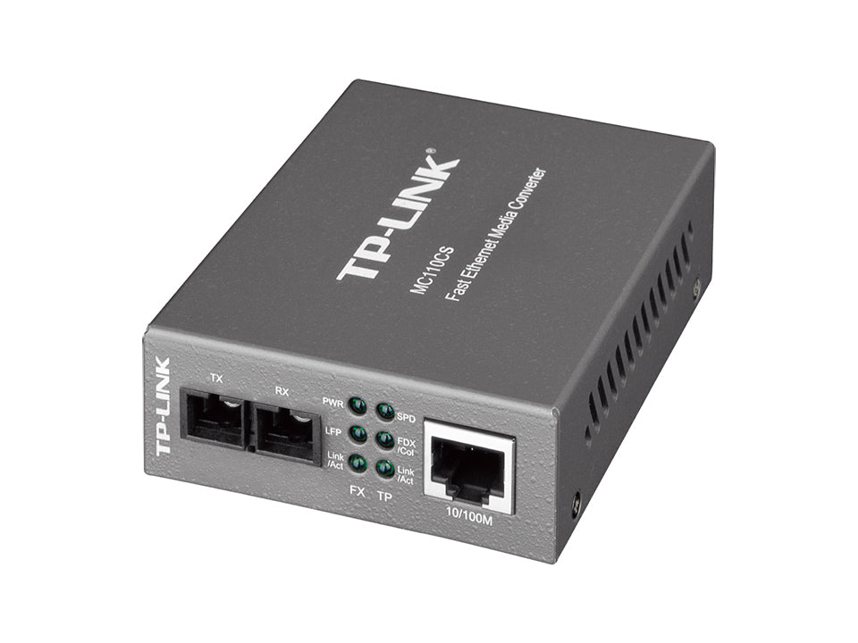 TP-Link Conversor Medios Monomodo 10/100 Mbps - MC110CS