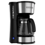 Black + Decker Cafetera 5 Tazas Inox 4 en 1 CM0755S-MX