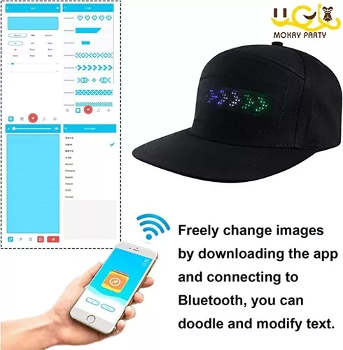 Gorra con LED - Negra
