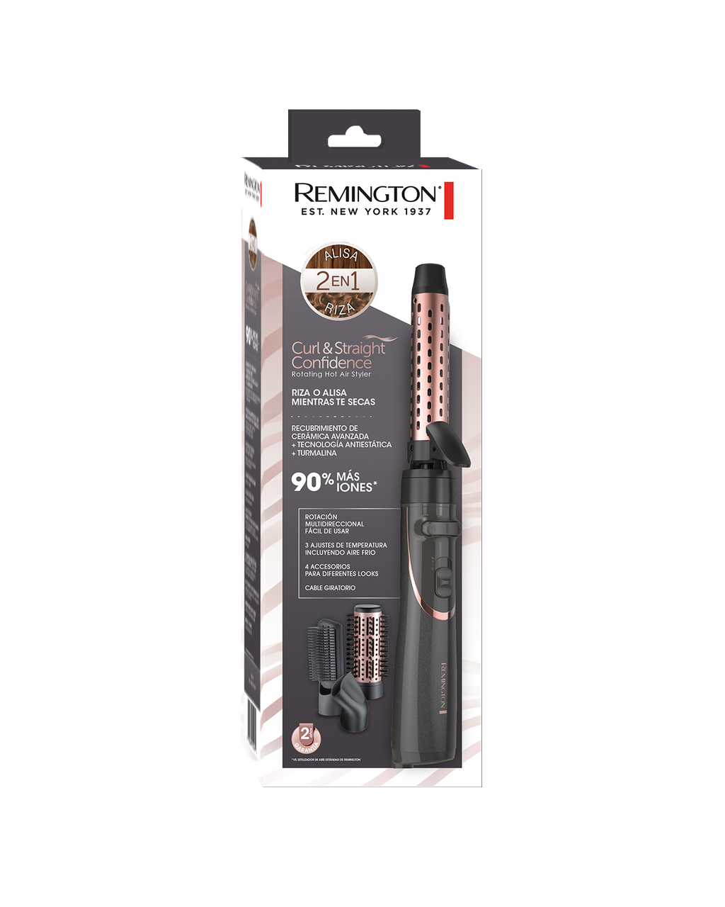 Remington cepillo de aire wet style AS21AO-110F