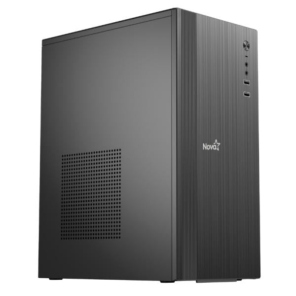 Case Nova MZ-585B Negro Sin Ventilacion + Fuente 200W