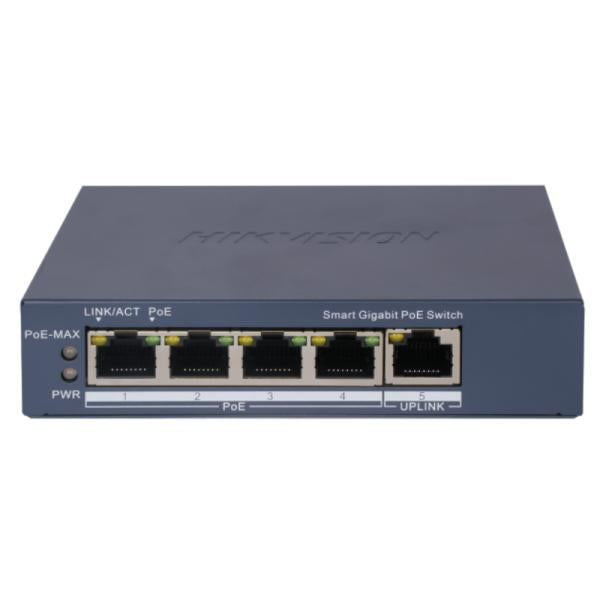 Switch Hikvision 4 puertos gigabit POE administrable negro Imagen secundaria del producto