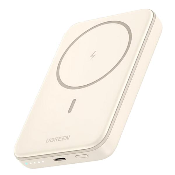 Power Bank Ugreen PB561 10000MAH Inalámbrico Magnetico USB-C 25208 - Beige