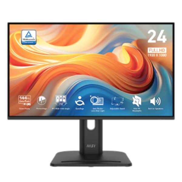 Monitor Msi PRO MP245PG E14 24" Plana 1080P 144HZ IPS Freesync HDMI / Displayport / VGA 9S6-3PE39M-004 - Negro