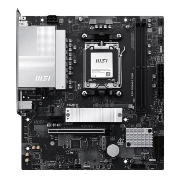 Tarjeta Madre Msi PRO B850M-B GEN4 M5 Matx DDR5 911-7E87-003 - Negro/blanco