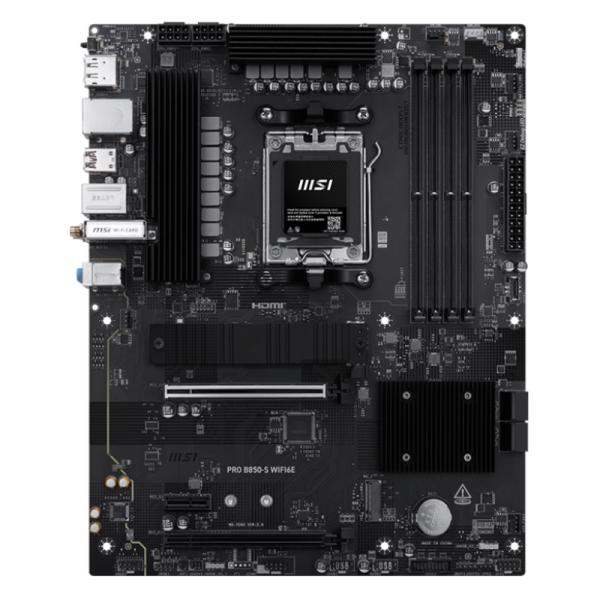 Tarjeta Madre Msi PRO B850-S WIFI6E AM5 Atx DDR5 911-7E80-008 - Negro